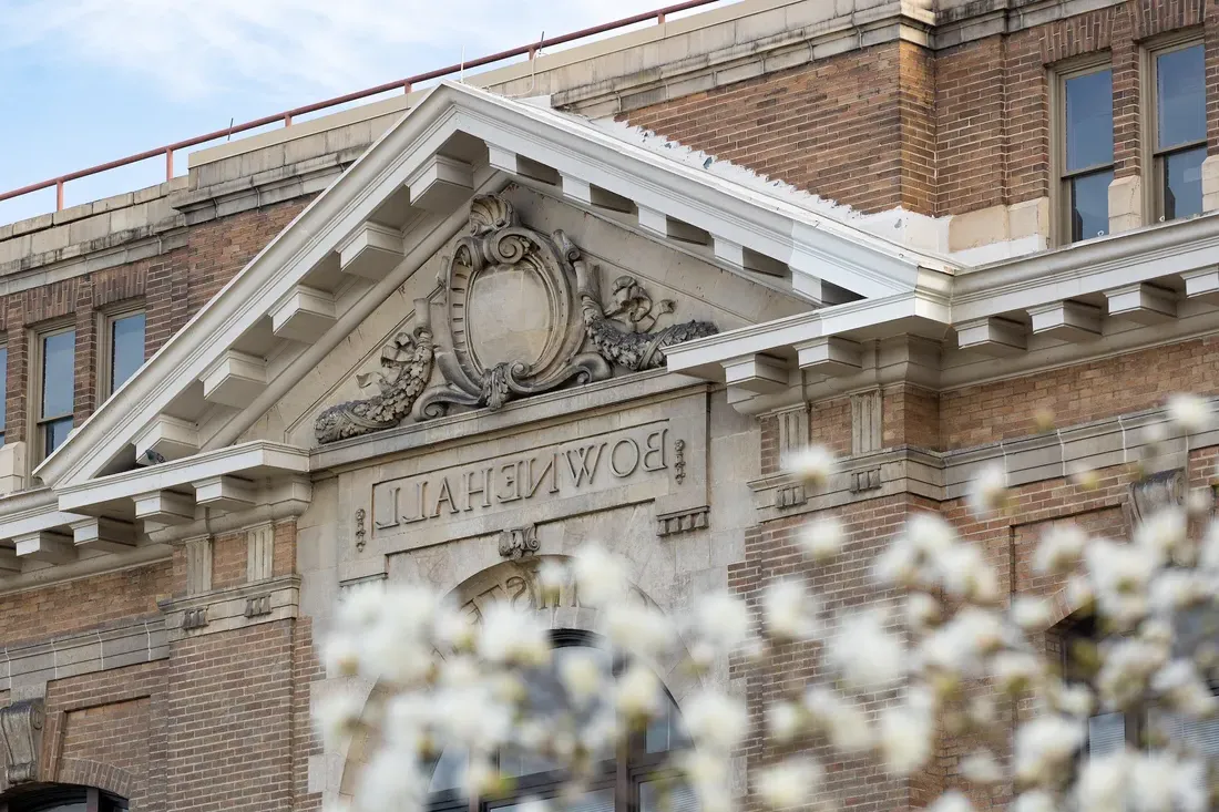 The exterior of the Maxwell School buidling.